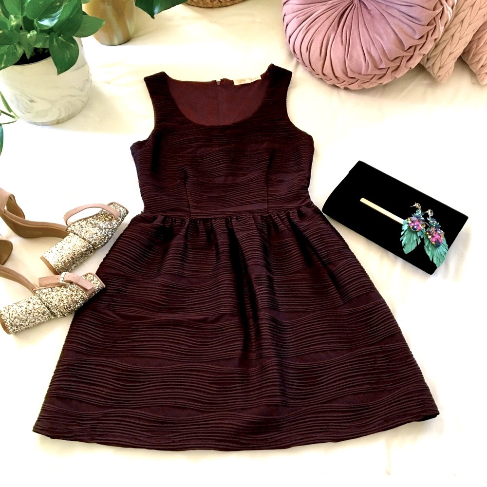 Rewind Burgundy Dress